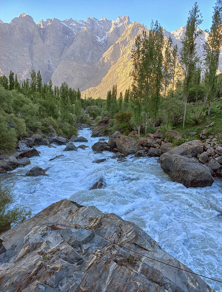 river near soq valley skardu